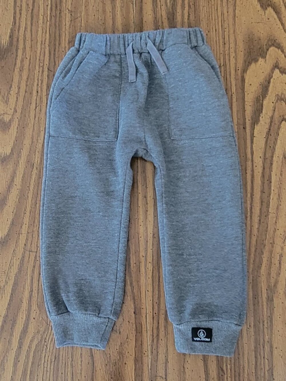 Volcom Boys 2T Fleece Joggers Gray Sweatpants Drawstring Streetwear